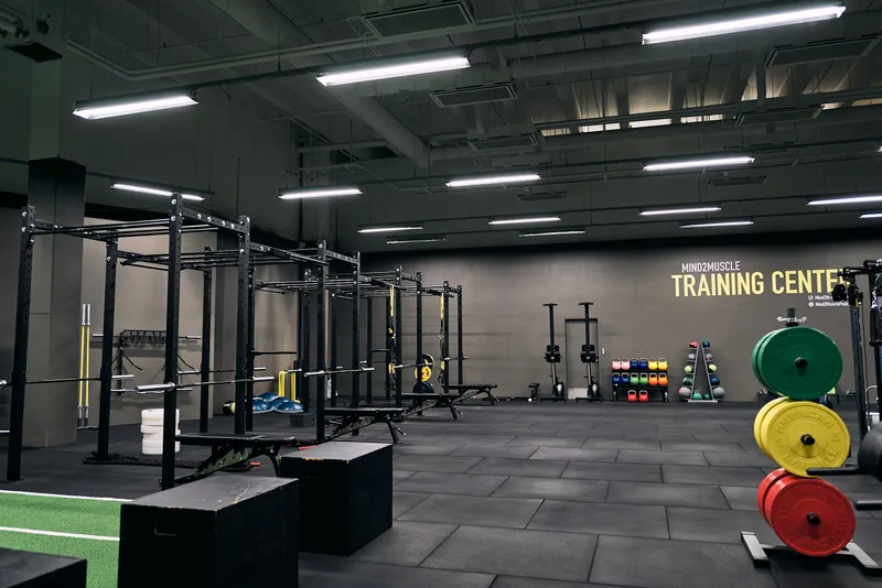 Mind2Muscle Träningsal - Industriell Design